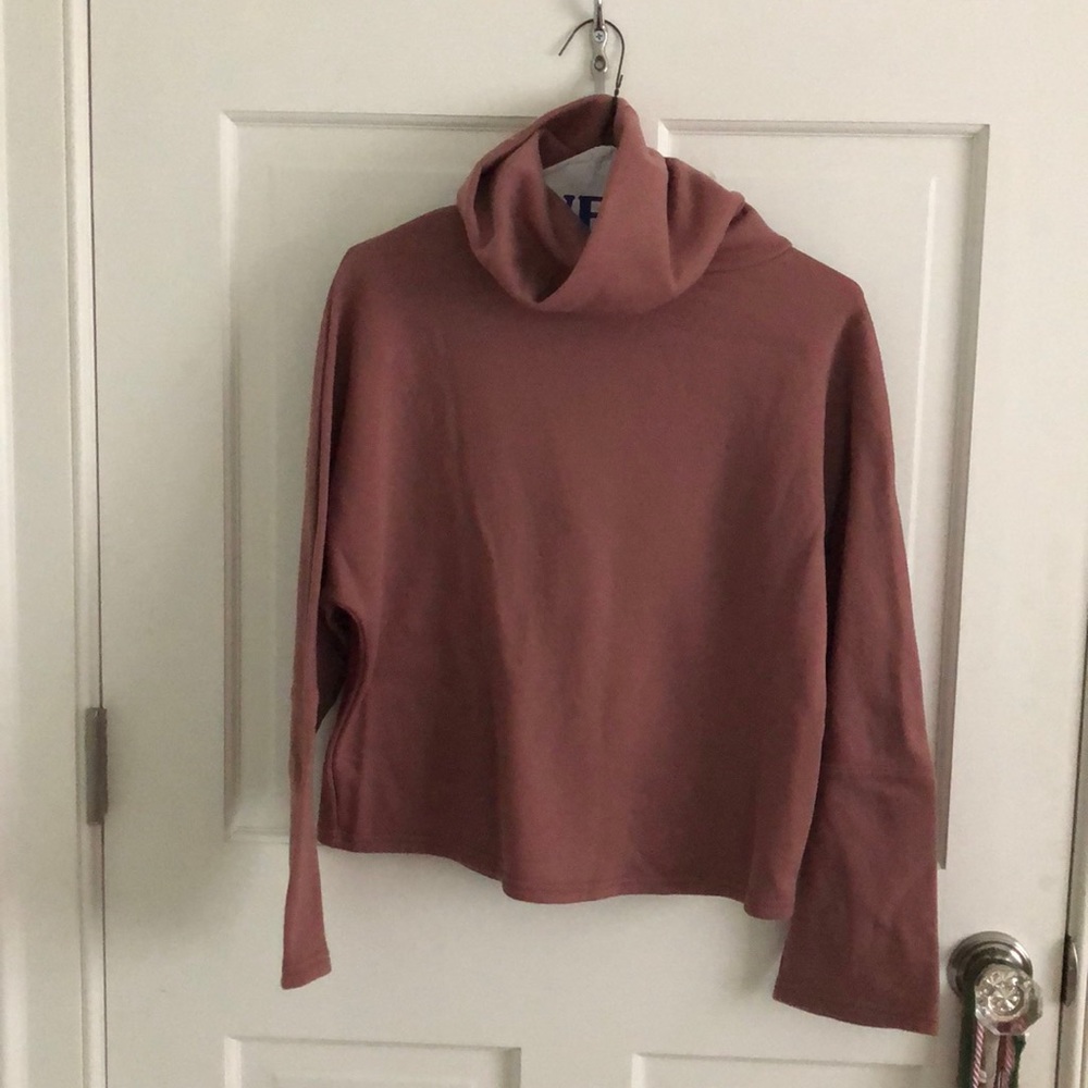 Dusty rose cowel neck sweatshirt